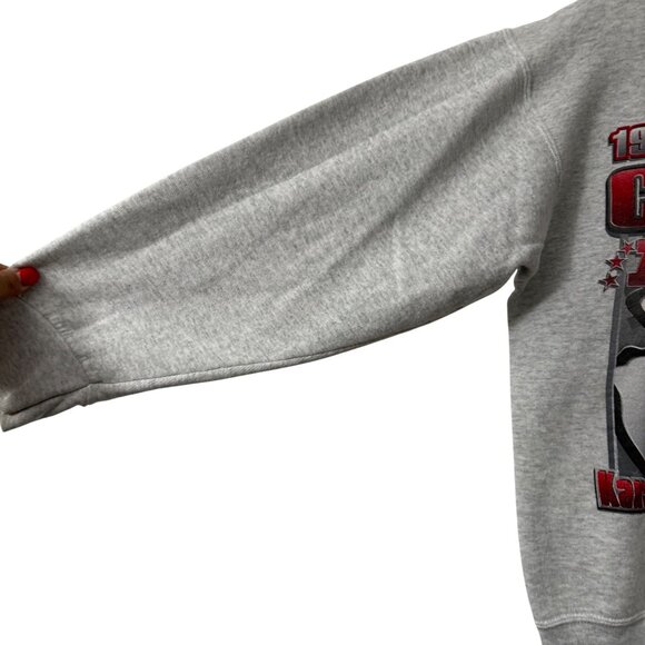 VTG Fruit of the Loom 1995 Western Champs Kansas Chiefs Sweatshirt Medium - Picture 5 of 6